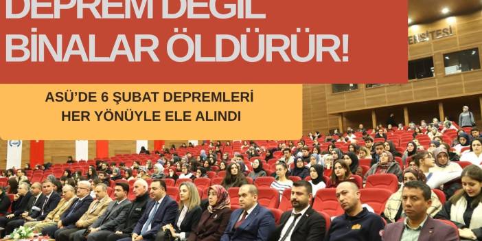 ASÜ’de asrın felaketinin üçüncü yılında  kurumlar deneyimlerini paylaştı